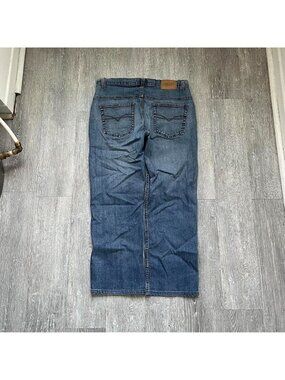 Navy Blue / Blue Vintage “El Dorado” Faded Denim Jeans / Pants